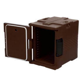 Cambro - Ultra Camcart Carrier for Food Pans, 20.5x54x27.125 Dark Brown Front Loading Insulated